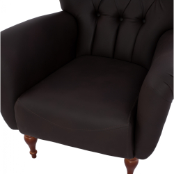 ΠΟΛΥΘΡΟΝΑ ΜΠΕΡΖΕΡΑ Τ. CHESTERFIELD ΣΕ ΧΡΩΜΑ ΚΑΦΕ HM9217.03 87x88x100 εκ.