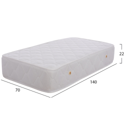 ΣΤΡΩΜΑ BABYCLOUD HM664.01 BONELL SPRING 70X140 ΛΕΥΚΟ