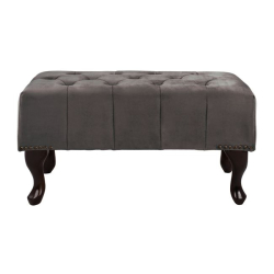 ΤΑΜΠΟΥΡΕ ΥΠΟΠΟΔΙΟ HM226.10 ΓΚΡΙ ΒΕΛΟΥΔΟ T.CHESTERFIELD EMMA 80x46x42Y εκ.