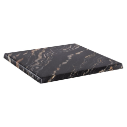 ΕΠΙΦΑΝΕΙΑ ΤΡΑΠΕΖΙΟΥ ΤΕΤΡΑΓΩΝΗ 5787 WERZALIT 70X70 εκ. BLACK GOLD MARBLE HM5230.15