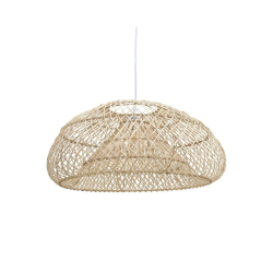 InArt ΦΩΤΙΣΤΙΚΟ ΟΡΟΦΗΣ ΜΕΤΑΛΛΙΚΟ/RATTAN NATURAL Φ60Χ27