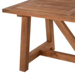 ΤΡΑΠΕΖΙ ΤΡΑΠΕΖΑΡΙΑΣ HM7922 PLUTON RECYCLED TEAK ΣΕ ΦΥΣΙΚΟ ΧΡΩΜΑ 200X100X75Yεκ.