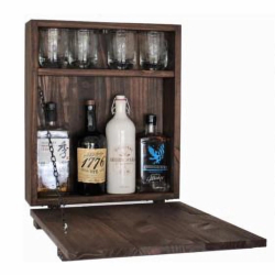 Mini Bar JESSICA Καρυδί Ξύλο 42x15x46cm