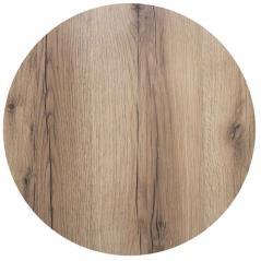 HPL (High Pressure Laminated) Επιφάνεια Τραπεζιού Απόχρωση Natural Wood, Εξωτερικού χώρου Φ80cm/12mm