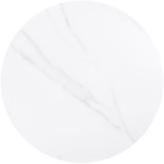 Sintered Stone Επιφάνεια Τραπεζιού, Απόχρωση White Marble (MDF για στήριξη βάσης) Φ60cm/11mm