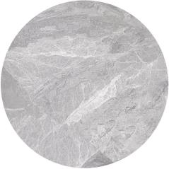 Sintered Stone Επιφάνεια Τραπεζιού, Απόχρωση Grey Marble (MDF για στήριξη βάσης) Φ70cm/11mm
