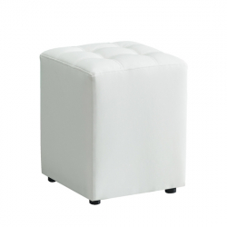 CUBE WHITE PU ΣΚΑΜΠΟ 35X35X42εκ.