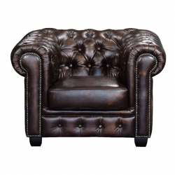 CHESTERFIELD-689 Τ.ΠΟΛΥΘΡΟΝΑ ΔΕΡΜΑ ΚΑΦΕ 103X92X72