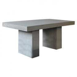 CONCRETE ΤΡΑΠΕΖΙ CEMENT GREY 160x90x75cm