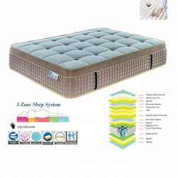 ΣΤΡΩΜΑ Pocket Spring 5-Zone Memory Foam + Latex, Μονής Όψης 180Χ200Χ38