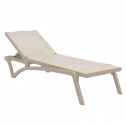 PACIFIC ΞΑΠΛΩΣΤΡΑ TAUPE/TAUPE ΠΟΛ/ΝΙΟΥ 193X68X35εκ.