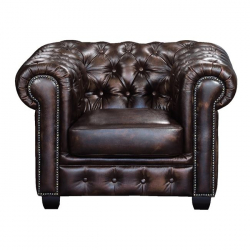 CHESTERFIELD-689 Τ.ΠΟΛΥΘΡΟΝΑ ΔΕΡΜΑ ΚΑΦΕ 103X92X72