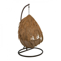 SALSA TROPIC ΚΡΕΜΑΣΤΗ ΠΟΛΥΘΡ. WICKER ΦΥΣΙΚΟ/ΜΑΞ.ΜΠΕΖ Φ105x197cm