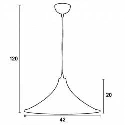 Φωτιστικό μονόφωτο Plexiglass μαύρο/χρυσό Ε27 Φ42cm