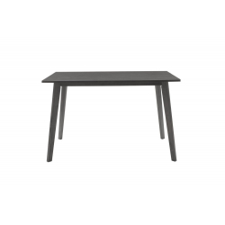 Tραπεζαρία Benson - Toto pakoworld σετ 5τμχ rustic grey - ύφασμα γκρι 120x75x75εκ