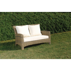 Rattan Καναπές 2 Θέσεων Με Μαξιλάρια 127 x 84 x 48(h)cm