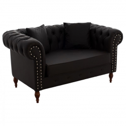 ΚΑΝΑΠΕΣ 2ΘΕΣΙΟΣ Τ. CHESTERFIELD CIELLE ΣΕ ΧΡΩΜΑ ΚΑΦΕ HM3184.03 152x85x80 εκ.