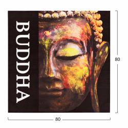 ΠΙΝΑΚΑΣ ΚΑΜΒΑΣ BUDDHA HM7156.01 80X80X2.5 εκ.