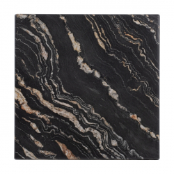 ΕΠΙΦΑΝΕΙΑ ΤΡΑΠΕΖΙΟΥ WERZALIT 70Χ70Χ3.5εκ.BLACK GOLD MARBLE HM5230.15