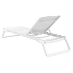 TROPIC ΞΑΠΛΩΣΤΡΑ WHITE/WHITE ΑΛΟΥΜ-ΠΟΛ/ΝΙΟΥ 210X72X31εκ.