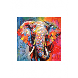 Πίνακας σε καμβά Elephant Inart 80x3x80εκ