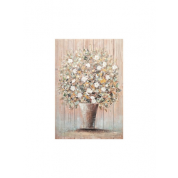 Πίνακας σε καμβά Flowerpot Inart 70x3x100εκ