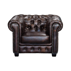 CHESTERFIELD-689 Τ.ΠΟΛΥΘΡΟΝΑ ΔΕΡΜΑ ΚΑΦΕ 103X92X72