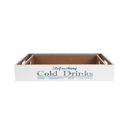 ΔΙΣΚΟΣ ΣΕΤ 2ΤΕΜ."COLD DRINKS" ΣΕ ΛΕΥΚΟ/ΜΠΛΕ 42/48cm | ZAROS