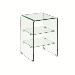 GLASSER ΡΑΦΙΕΡΑ CLEAR GLASS 10/5mm 40x40x60cm