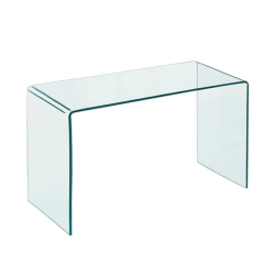 GLASSER Κονσόλα - Γραφείο Διάφανο Γυαλί 12mm  120x60x75cm