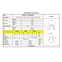 OPTIM ΠΟΛΥΘΡΟΝΑ STEEL ΦΥΣΙΚΟ/ PP ΑΣΠΡΟ/ΥΦΑΣΜΑ ΜΠΛΕ 54x51x79cm