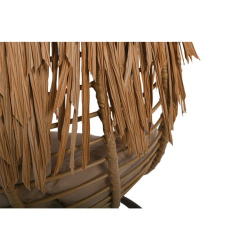 SALSA TROPIC ΚΡΕΜΑΣΤΗ ΠΟΛΥΘΡ. WICKER ΦΥΣΙΚΟ/ΜΑΞ.ΜΠΕΖ Φ105x197cm