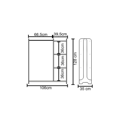 Έπιπλο εισόδου Renesme pakoworld ανοιχτό καρυδί 106x35x128εκ