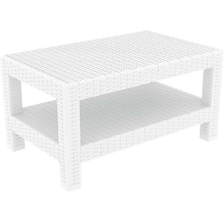 Τραπεζάκι Πολυπροπυλενίου Monaco White 92X57X45εκ.