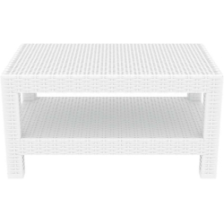 Τραπεζάκι Πολυπροπυλενίου Monaco White 92X57X45εκ.