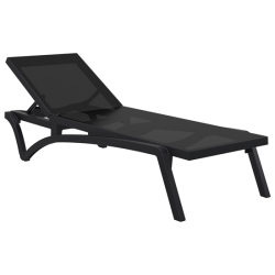 Ξαπλώστρα Πολυπροπυλενίου Pacific Black Black 193X68X35εκ.