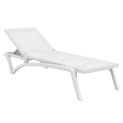 Ξαπλώστρα Πολυπροπυλενίου Pacific White White 193X68X35εκ.