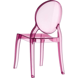 Καρέκλα Ακρυλική Elizabeth Pink Transparent 47X50X90εκ.