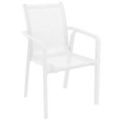 Πολυθρόνα Πολυπροπυλενίου Pacific White/White 57X62X90εκ.